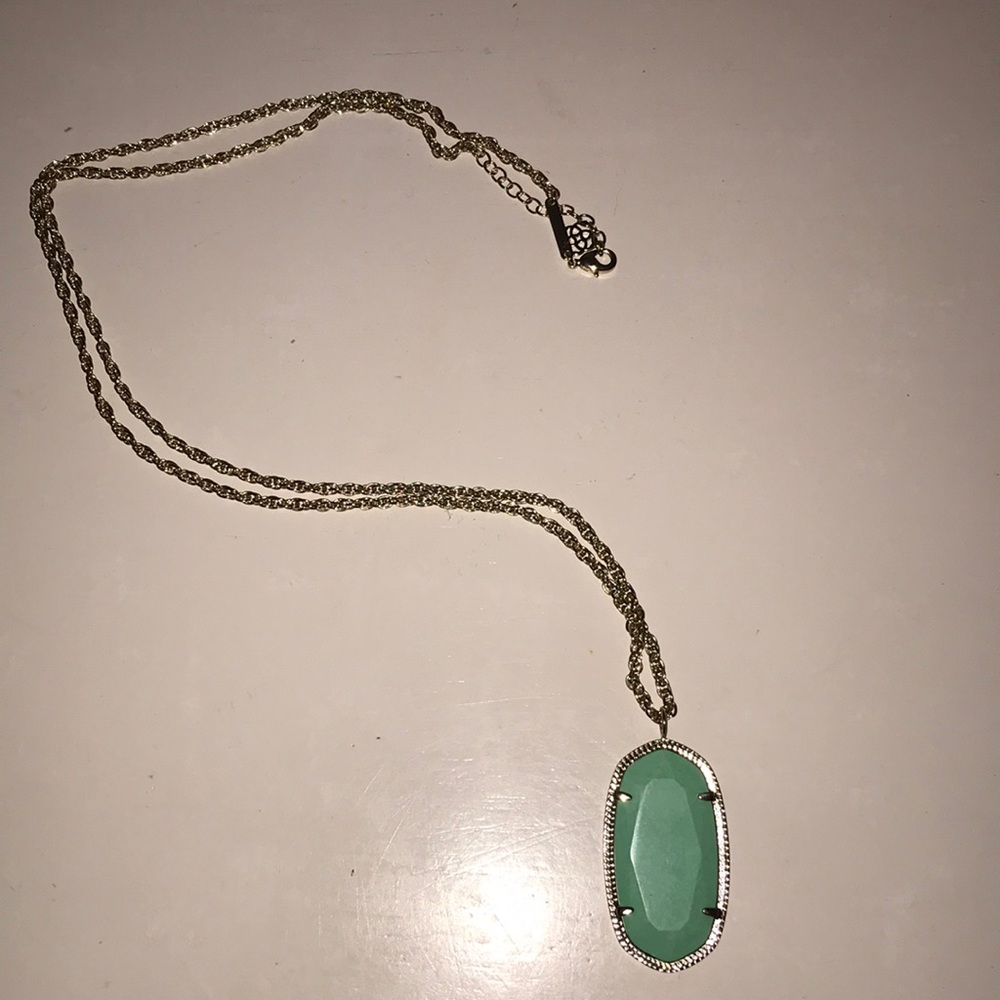 Large Mint Green Kendra Scott Necklace